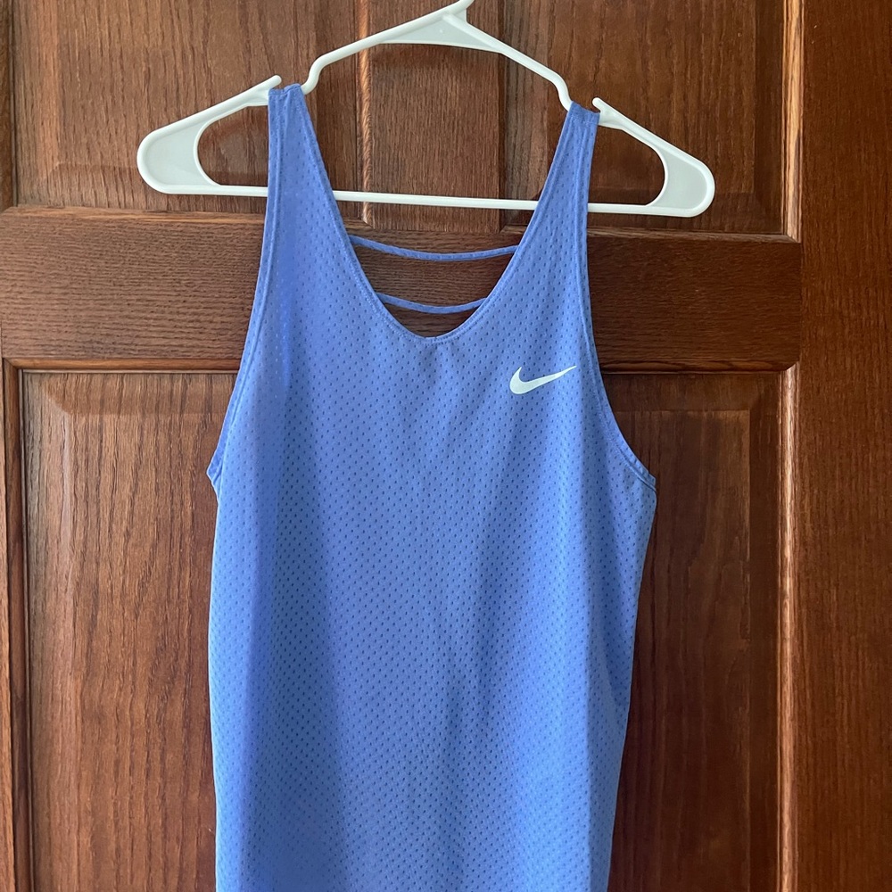 NIKE drift blue tank top